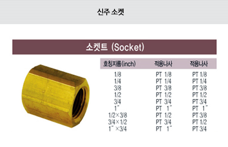 신주 소켓 15A(보급형) 상세내용 이미지