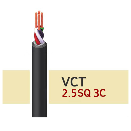 비닐캡타이어케이블(IEC VCT) 2.5SQ*3C 100M