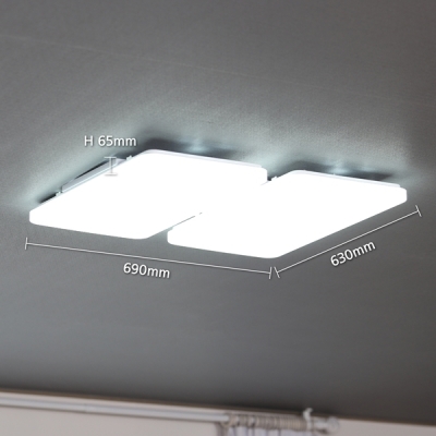 [비츠온]거실등 LED EQ 4등 100W 화이트 삼성칩(주광색)