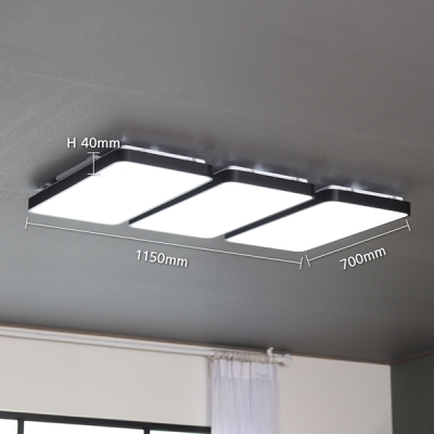 [비츠온]거실등 LED 마빈 6등 150W 삼성칩 블랙(주광색)