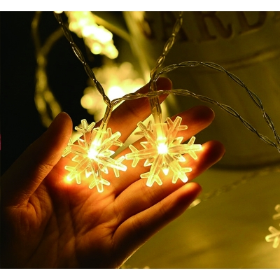 가랜드 조명 눈꽃(화이트색상)