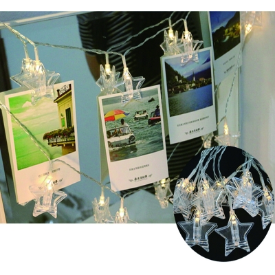 가랜드 조명 별집게조명