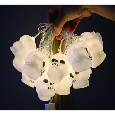 가랜드 조명 해골