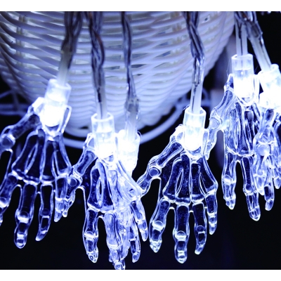 가랜드 조명 해골손