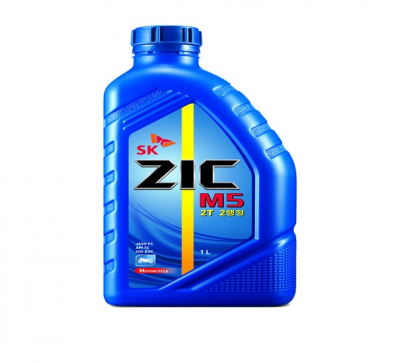 [SK]엔진오일 ZIC M5 2T 7.5W-30 1리터(2싸이클)