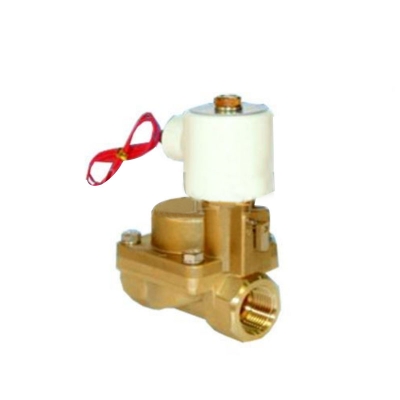 [효신]솔레노이드밸브 (물, 고압용 수동레버부착)