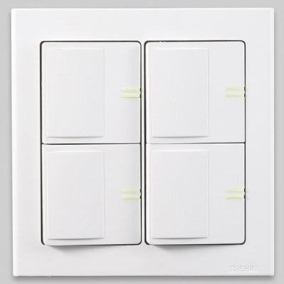 [일신]와이드 스위치 중 4구1로 야광