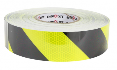 고휘도위험반사테이프 형광/흑 , 황/흑
