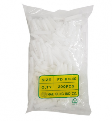 칼브럭 백색 8x40mm(봉=200EA)