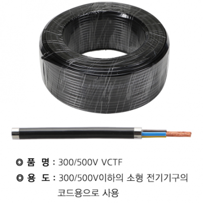 비닐코드선(IEC VCTF) 2.5SQ*3C 100M