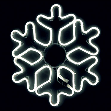 LED 눈결정체(엣지플럭스)-백색-40cm