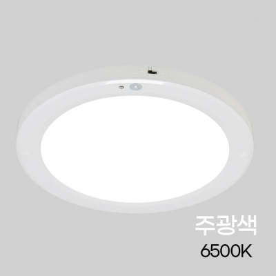 [비츠온]원형 LED 센서등 엣지 10인치 20W 주광색