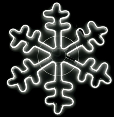 LED 눈결정체(엣지플럭스)-백색-70cm