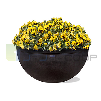 D3형 저상원형화분 흑색 대