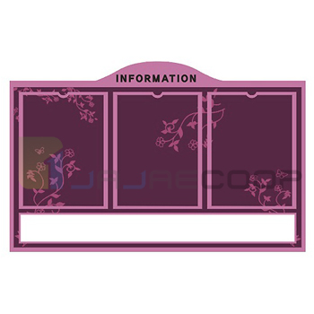 강화유리게시판 A4*3개용