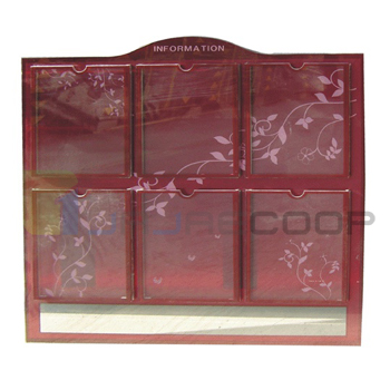 강화유리게시판 A4*6개용