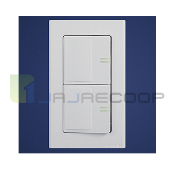 [일신]와이드 스위치 2구 1로 야광