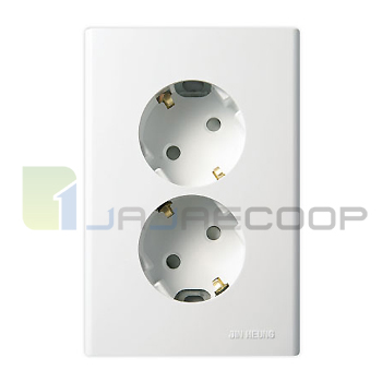 [진흥]매입콘센트(FS) 2구접지