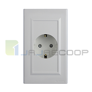 [일신]매입콘센트(플러스) 1구 둥근형