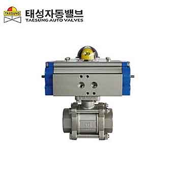 [태성]공압용 스텐나사볼밸브(3PC)-더블